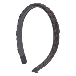 麻花编织防滑发箍 增加发量带齿稳固假发辫子头箍 仿真发头饰外出