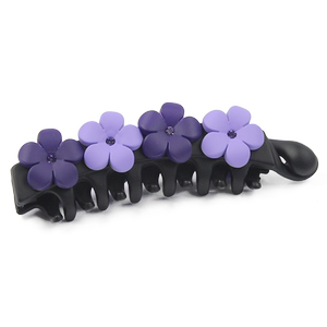 东大门亚克力花朵香蕉夹树脂防滑竖夹稳固后脑勺盘发马尾竖发卡子