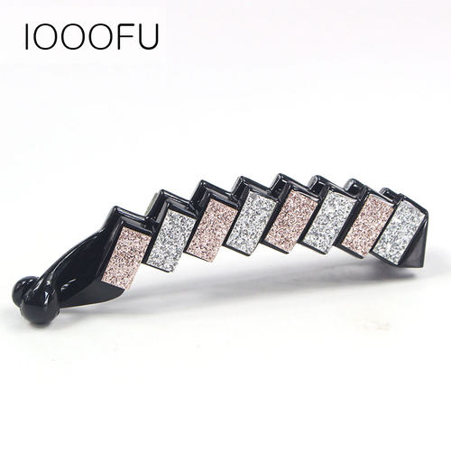 闪闪方形马尾防滑大号甜美夹子