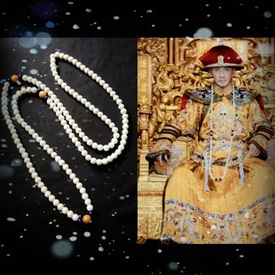 古装帝王皇上同款朝珠清朝黄帝长项链宫廷仿古配饰古装道具定制