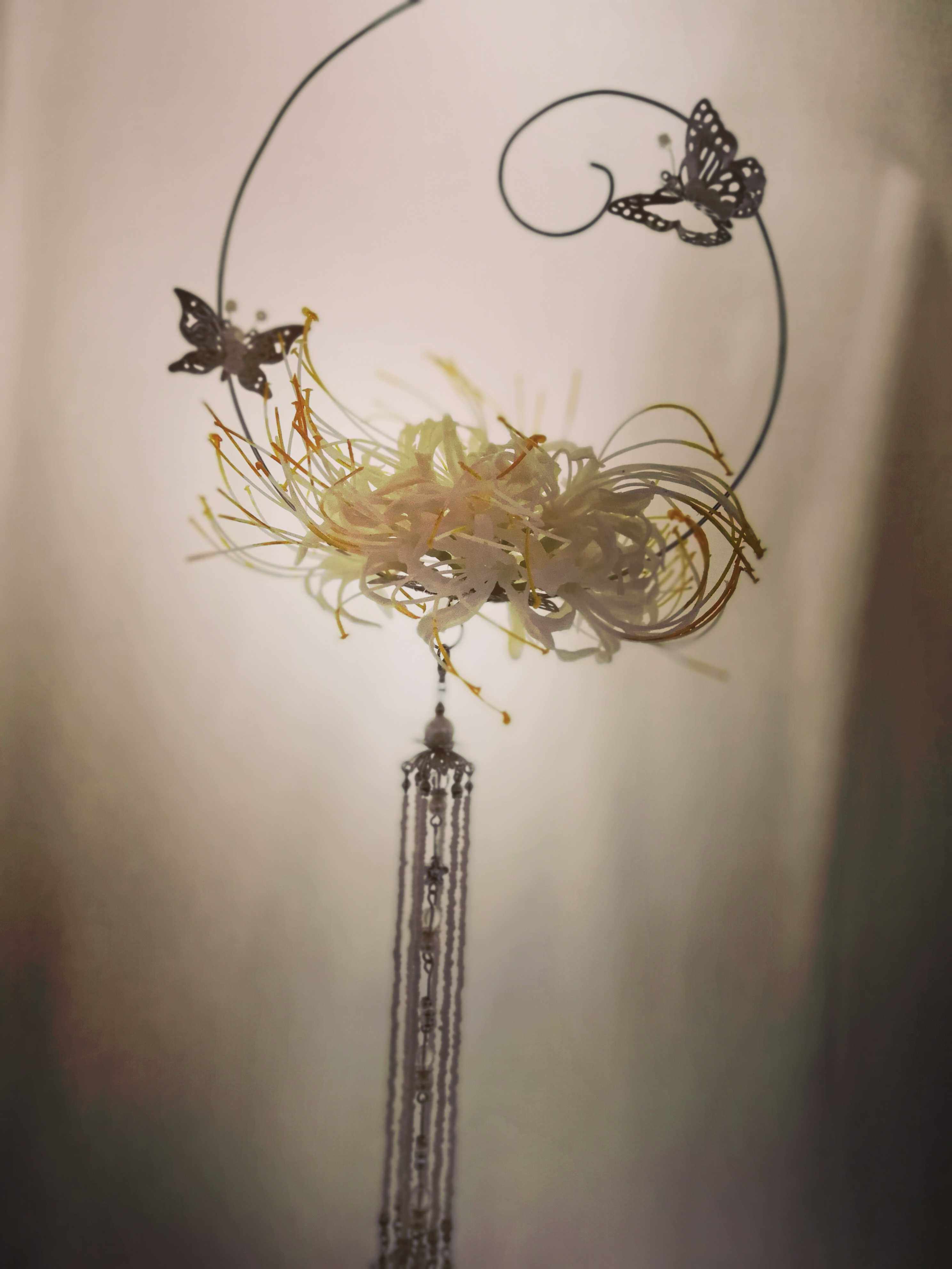 原创白色彼岸花灯 装饰摄影挂灯灯笼曼珠沙花汉服拍摄道具cos古风