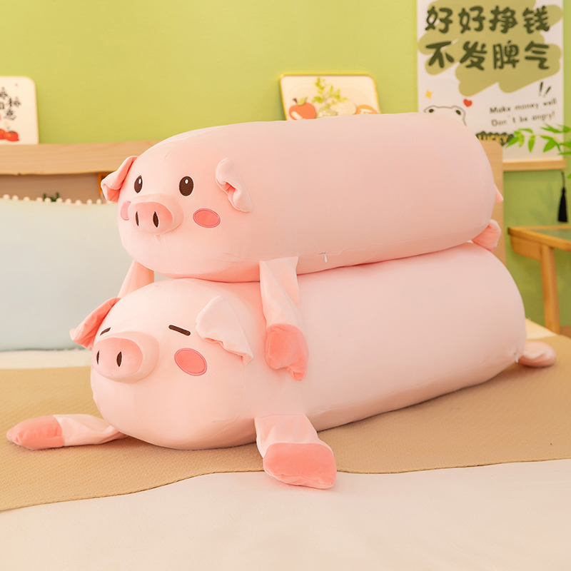 新款带内胆可爱趴趴猪抱枕毛绒玩具软呆萌小猪抱枕公仔大号送女友
