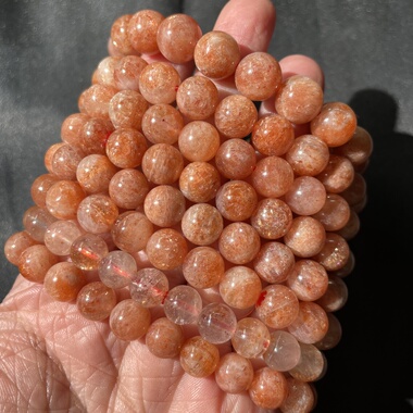 天然金太阳红闪透亮金太阳一物一图礼物饰品女