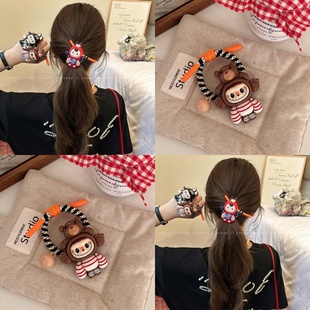 名尚家可爱少女拉布布橡皮筋女扎头发绳2026新款高弹力耐用发圈