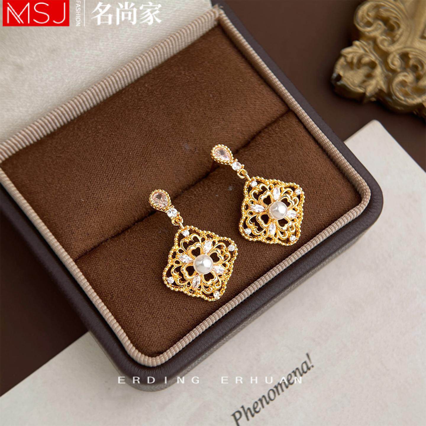 原创高级感轻奢风925银针耳环女