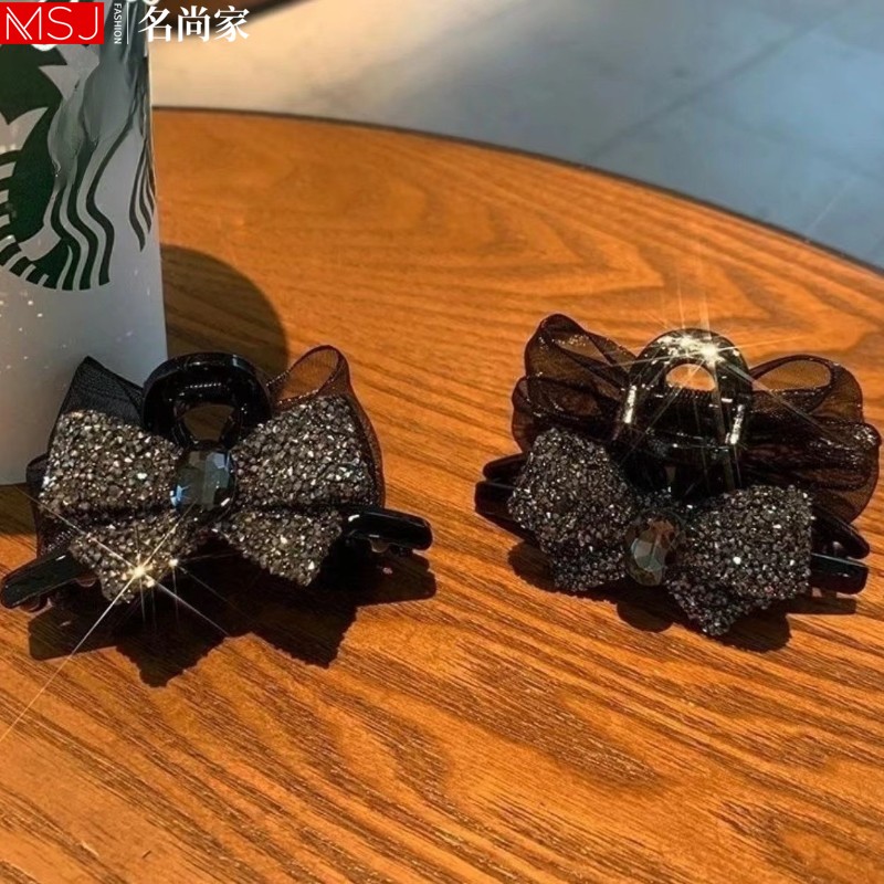 AB面小号蝴蝶结刘海夹女侧边抓夹