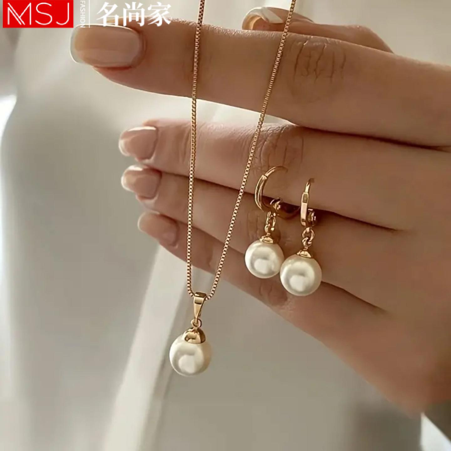 欧美新款吊坠饰品项链气质设计感