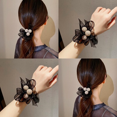 名尚家新款蝴蝶结欧根纱发圈女