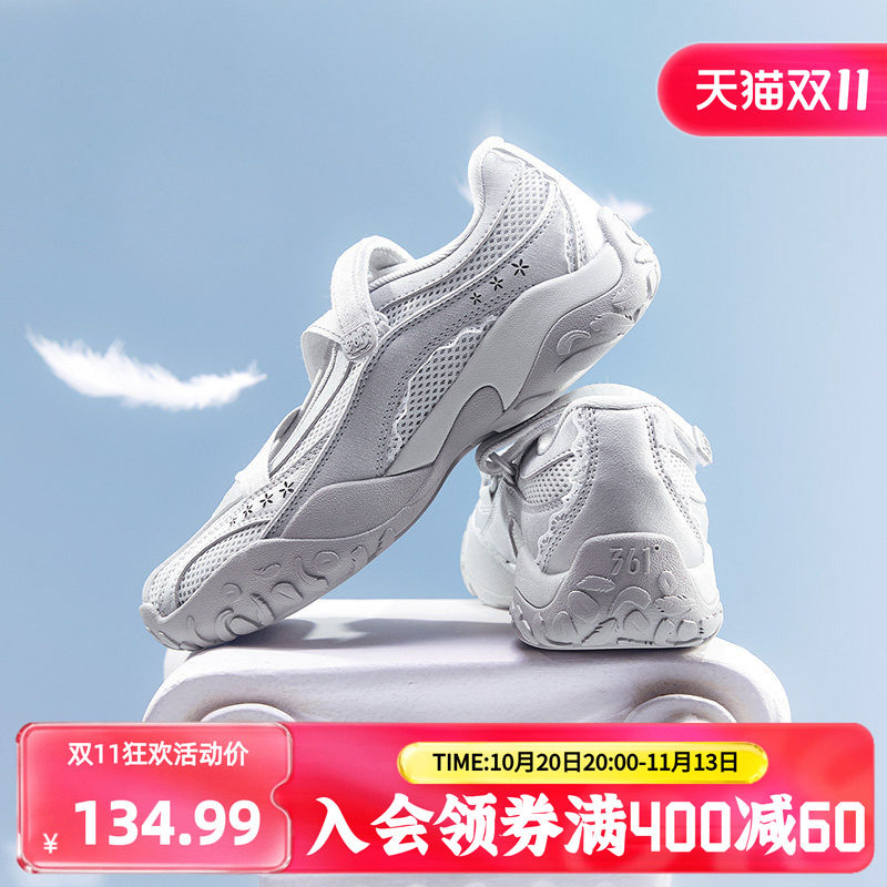 云舞361玛丽珍运动鞋2026秋季网面透气鞋子休闲芭蕾风薄底鞋凉鞋