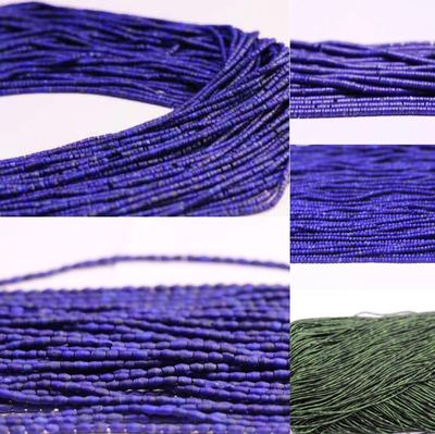 新款青金石松石米珠蝶珠1mm桶珠