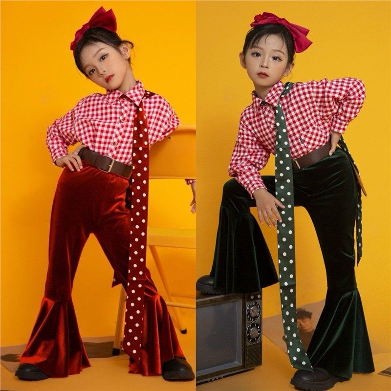 复古年代演出服T台港风70走秀多巴胺亮色女童喇叭裤,童装/婴儿装/亲子装,儿童演出服,淘宝优惠券,粉丝福利购,淘宝优惠卷