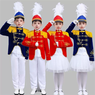 服服装儿童新款鼓手中小学生服鼓队管乐队鼓号幼儿园服装旗手鼓号
