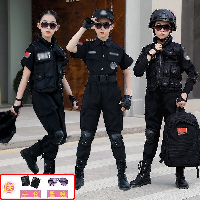 警服警官服幼儿园角色扮演特种兵特警服警察服表演服男女童