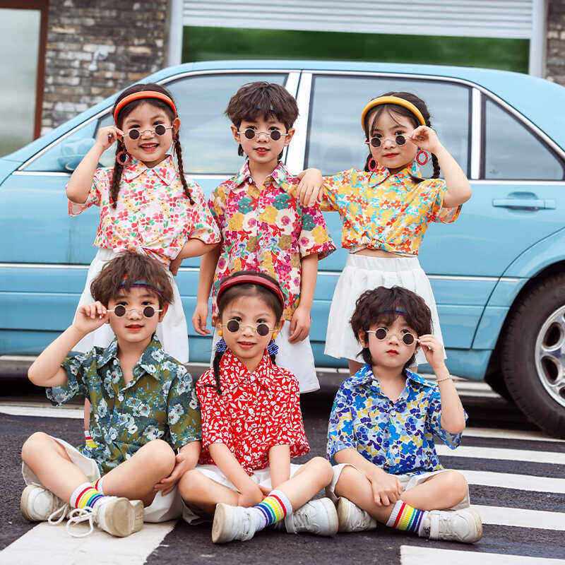 衬衫六一毕业服装儿童港风表演小学生舞蹈花照幼儿园演出服服复古,童装/婴儿装/亲子装,儿童演出服,淘宝优惠券,粉丝福利购,淘宝优惠卷