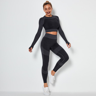 High Elastic 高弹瑜伽套装 Seamless 新款 Knitted Wear New Yoga