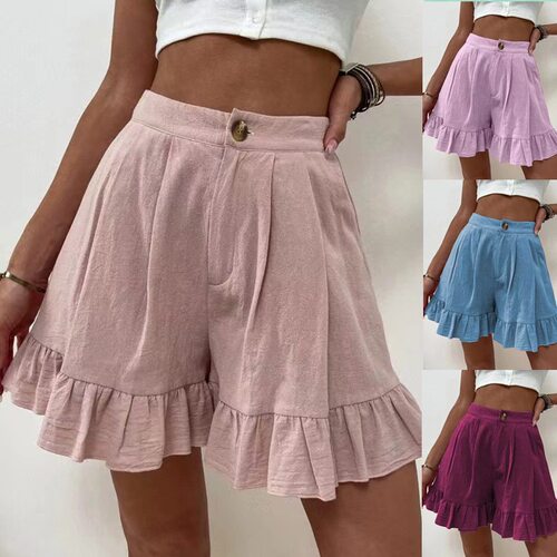 New Fashion Women's Casual Shorts with Ruffles时尚女休闲短裤