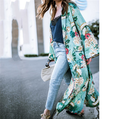Bohemian Personalized Casual Print Cardigan Jacket