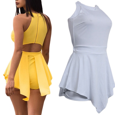 Womens Jumpsuit 2020New Sexy Lady Backless Halter Sleevele