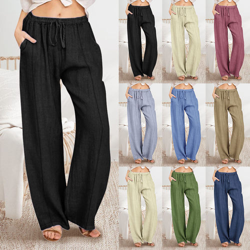 New Women's Plus-Size Loose Casual Pants  新款宽松休闲长裤女