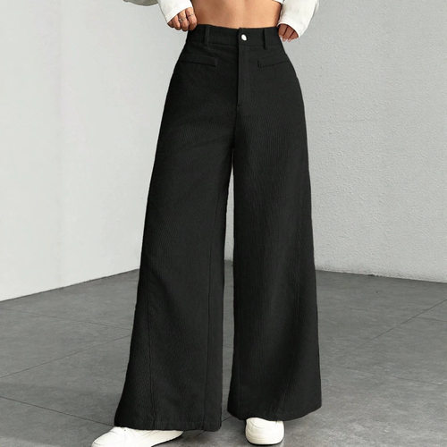 New Casual Women's Workwear Wide-Leg Pants休闲女通勤阔腿长裤