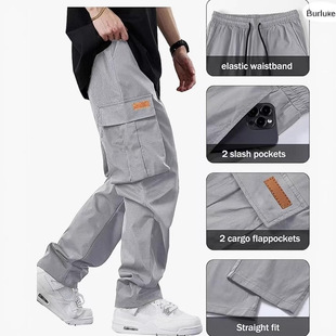 男裤 Casual Pocket Season All Workwear Men Pants 工装 Multi