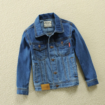 春秋薄款牛仔服夏季外套8岁童装