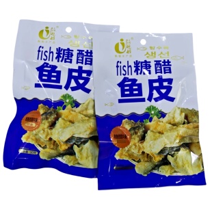 俏媳妇糖醋鱼皮酸甜辣即食风味鱼制品8090后怀旧零食网红小吃膨化