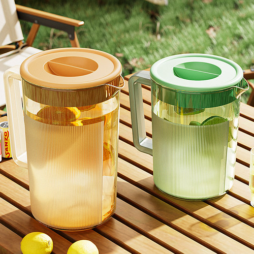 冷水壶大容量耐高温塑料带刻度