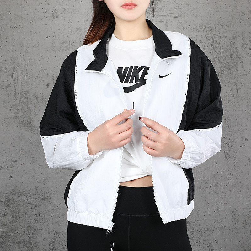 nike耐克女套装2024夏季新品休闲夹克上衣外套运动透气长裤运动服