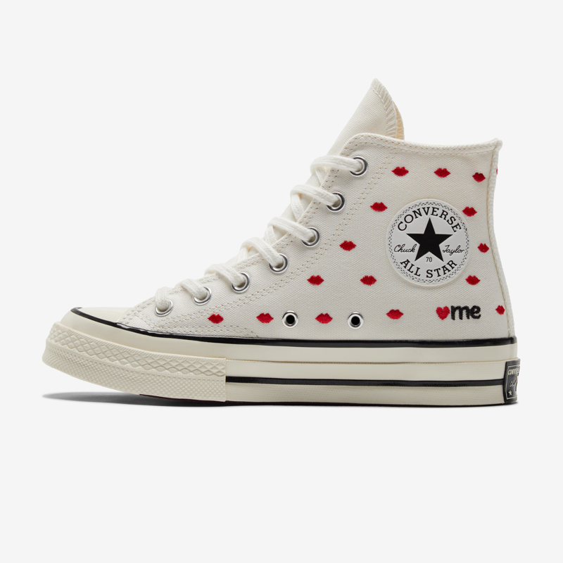 converse匡威新款帆布鞋1970s水晶底撞色爱心高帮休闲女鞋a01601c