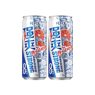 RIO锐澳预调鸡尾酒强爽8度330ml*8罐低度气泡酒果酒伏特加不信邪