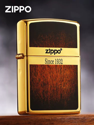 zippo珐琅木送礼黄铜性价比高