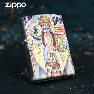 zippo打火机正品白鹤童子 防风煤油火机送礼送男朋友生日礼物
