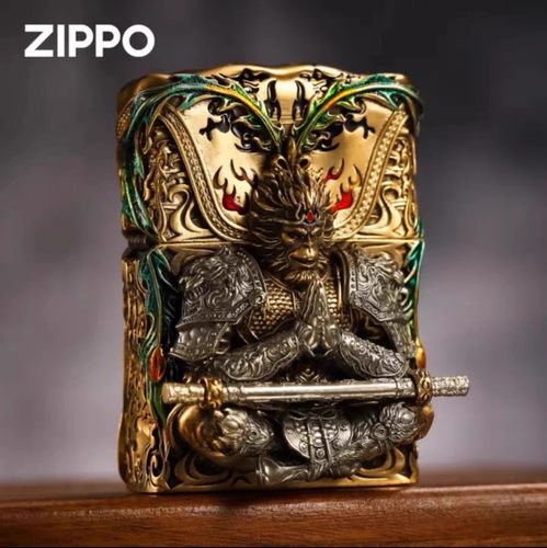 zippo正品zippo黄铜送礼夜光