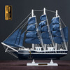 woodiness Sailboat model Decoration Mediterranean Sea a living room Home Decor Everything is going smoothly Craft boat Hand-made