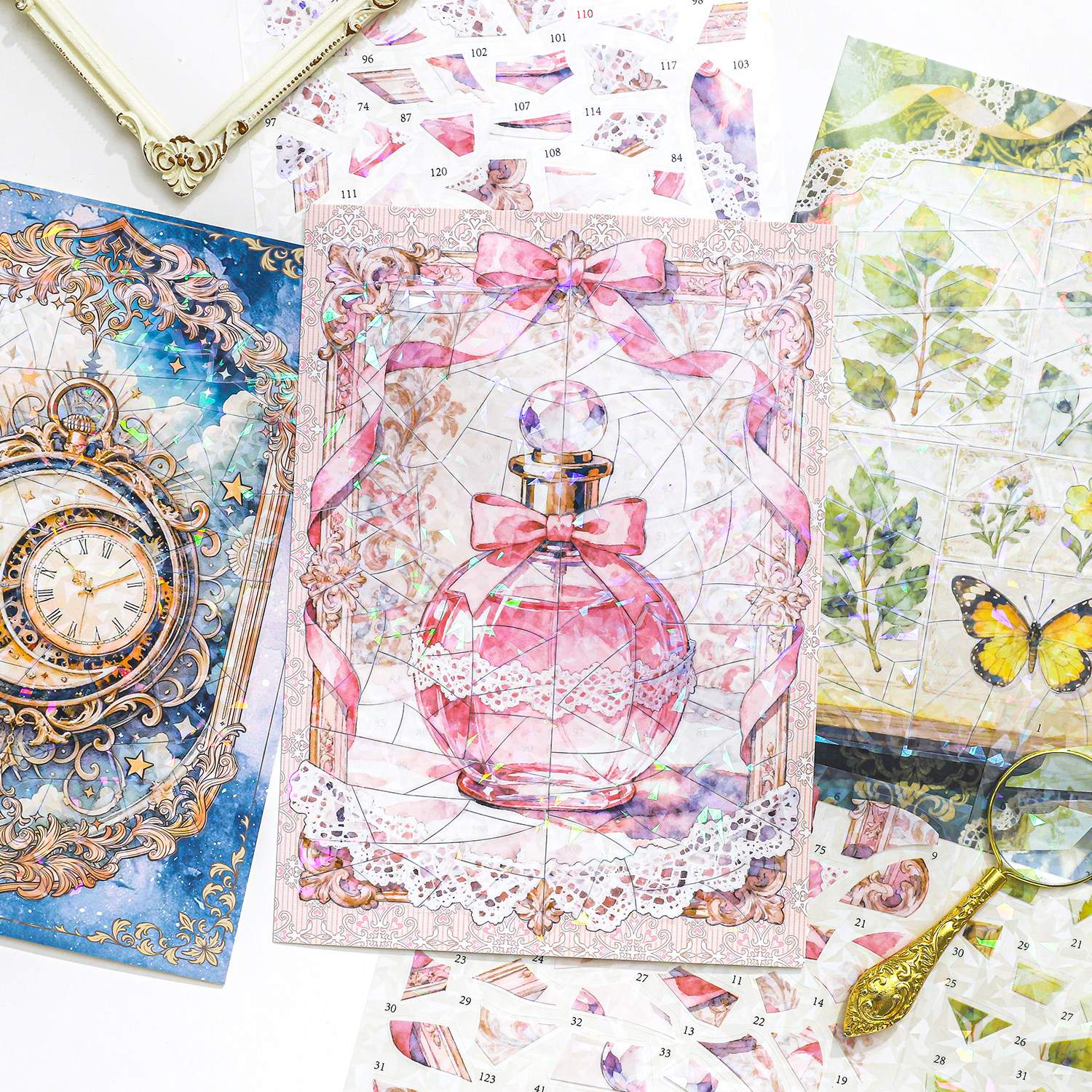 纸迹回忆漫游系列拼图造景贴纸旧梦香氛微缩场景3D立体小屋贴画手帐手工diy儿童玩具女孩元旦新年礼物,文具电教/文化用品/商务用品,贴纸/立体贴纸,淘宝优惠券,粉丝福利购,淘宝优惠卷