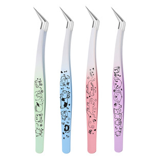 渐变色长嘴金羽夹造景贴纸专用镊子高精度夹子手帐手账胶带贴纸工具金属镊子超尖细手工专用可爱网红主播同款