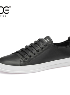 CCE男士修脚显瘦厚底休闲鞋软牛皮板鞋学生红色小皮鞋男鞋1238-C