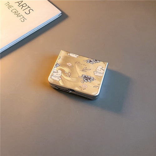 羽纱兔子小花适用华为purax手机壳pocket2小米mixflip硬novaflips三星zflip764卡通p50卡通oppofindn3n2女w25