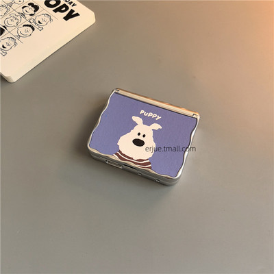 小狗中轴磁吸适用小米mixflip2华为purax手机壳pocket2硬磨砂可爱荣耀vflip三星zflip7564卡通女oppofindn3