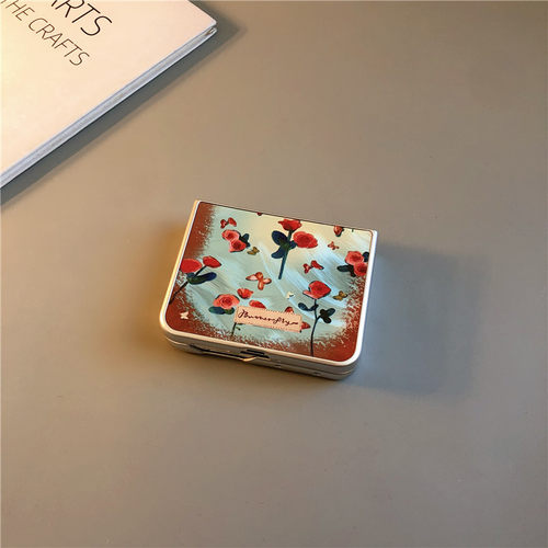 晕染玫瑰花适用华为purax手机壳pocket2小米mixflip硬novaflips三星zflip764卡通p50磨砂oppofindn3n2女w25