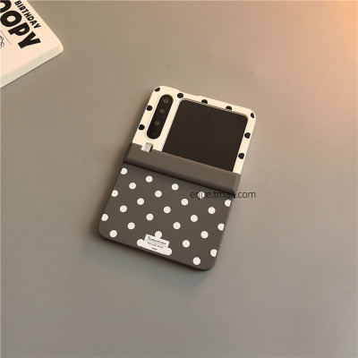 满屏波点适用小米mixflip2华为purax手机壳pocket2硬磨砂可爱荣耀vflip三星zflip7564卡通女oppofindn3