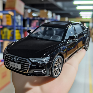 正版授权奥迪A6L大号合金车模1比24仿真汽车模型高档收藏摆件礼物