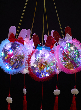 新年手提卡通玩具儿童闪光灯笼过年发光中国龙年灯春节摆地摊热卖