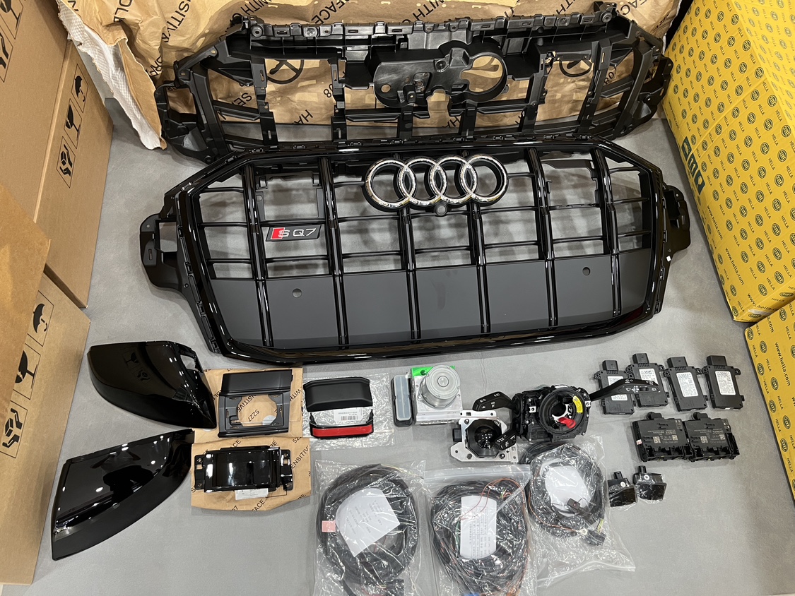 奥迪新款Q7 Acc自适应巡航前后交叉路口变道辅助拥堵辅助