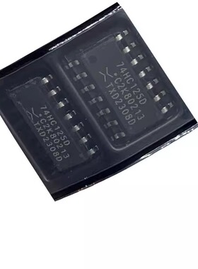 全新 74HC125 74HC125D SOP14 3.9MM体积 逻辑芯片