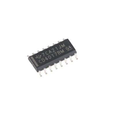 原装正品 CD4017BM96 SOIC-16 10个解码输出的CMOS十进制计数器