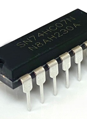 SN74HC07N DIP14封装 6路缓冲器（开漏） 中性丝印 国产IC