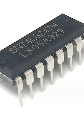 SN74LS247N 直插 集成电路 BCD转7段解码器 高品质芯片 DIP16封装