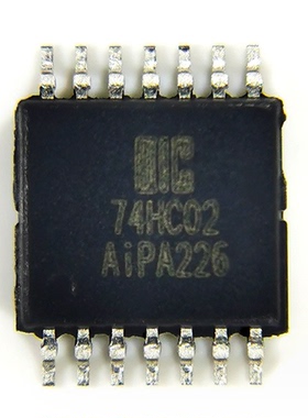 中微爱芯AIP74HC02替74HC02PW 4路2输入或非门 TSSOP14封装